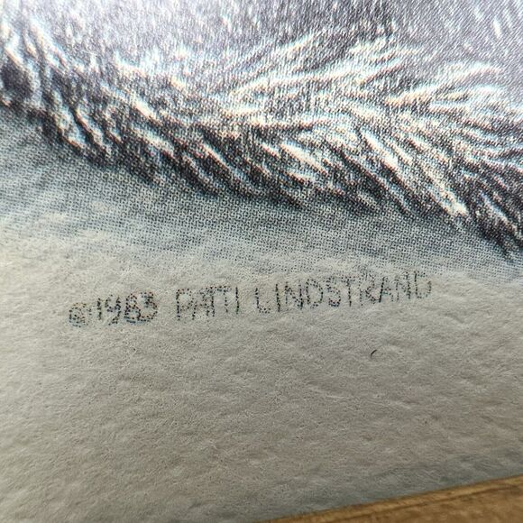 Patti Lindstrand 1983 Pencil Signed Print Husky Puppies Titled Basket Sentinel - Picture 3 of 9